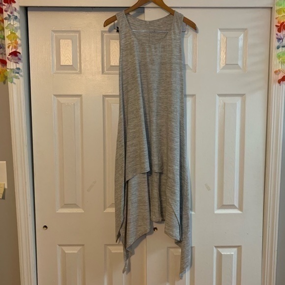 Gray High-Low Casual Dress Size Small - Picture 2 of 8